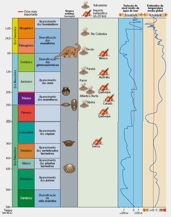 Escala De Tempo Geol Gico Esquema Ci Ncias Naturais