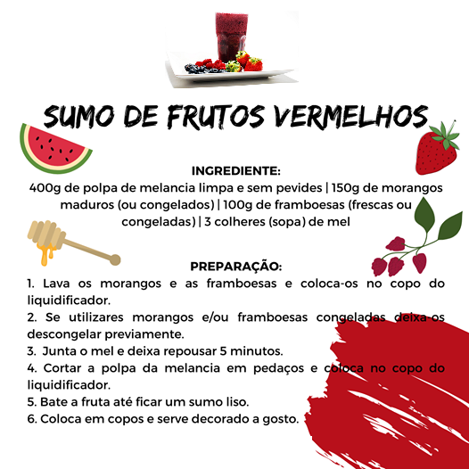 #CozinharEmFamília - Sumo De Frutos Vermelhos - PiiCiE Mora