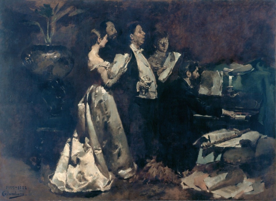 Concerto de amadores Columbano Bordallo Pinheiro .