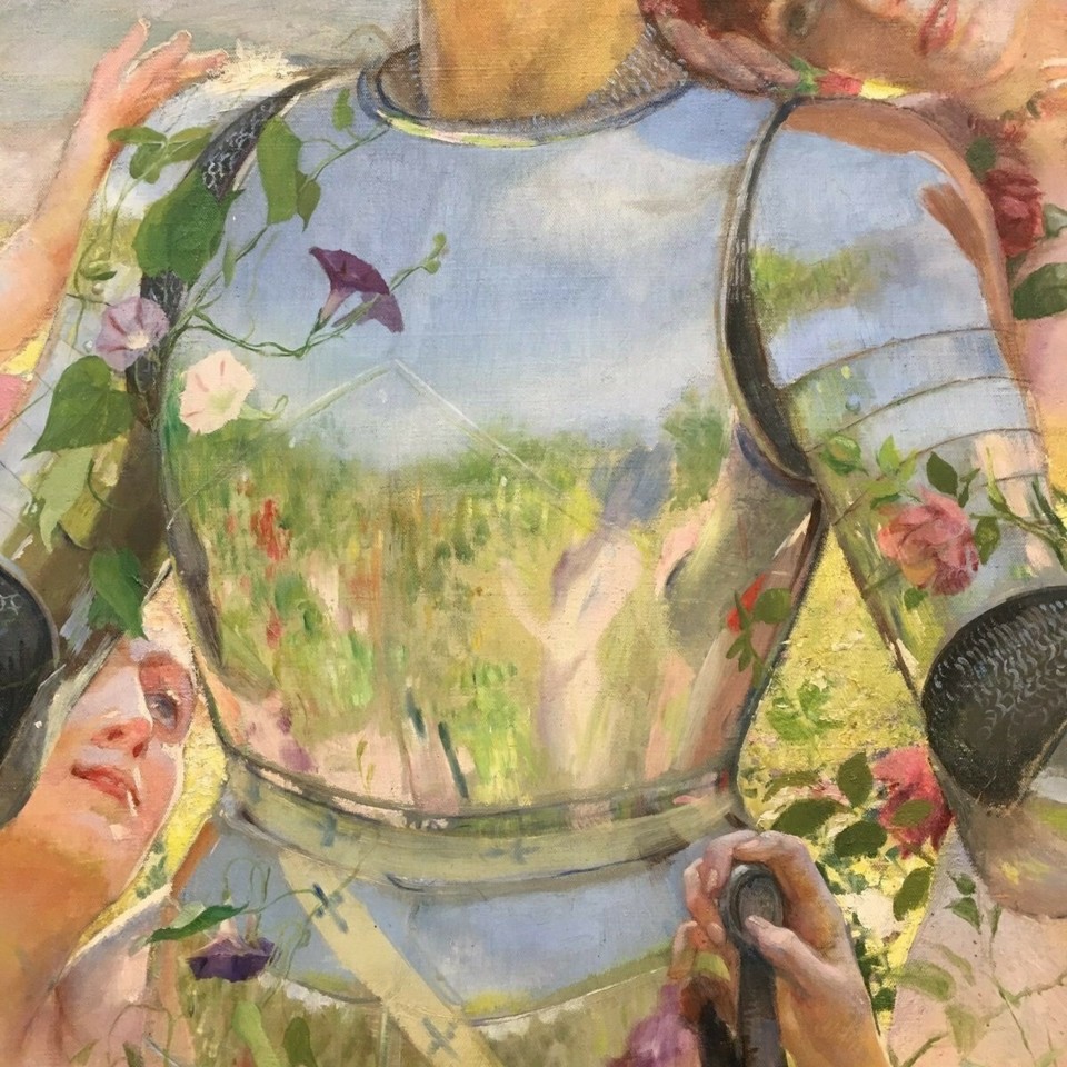 Georges Rochegrosse (1859–1938), Le Chevalier aux Fleurs