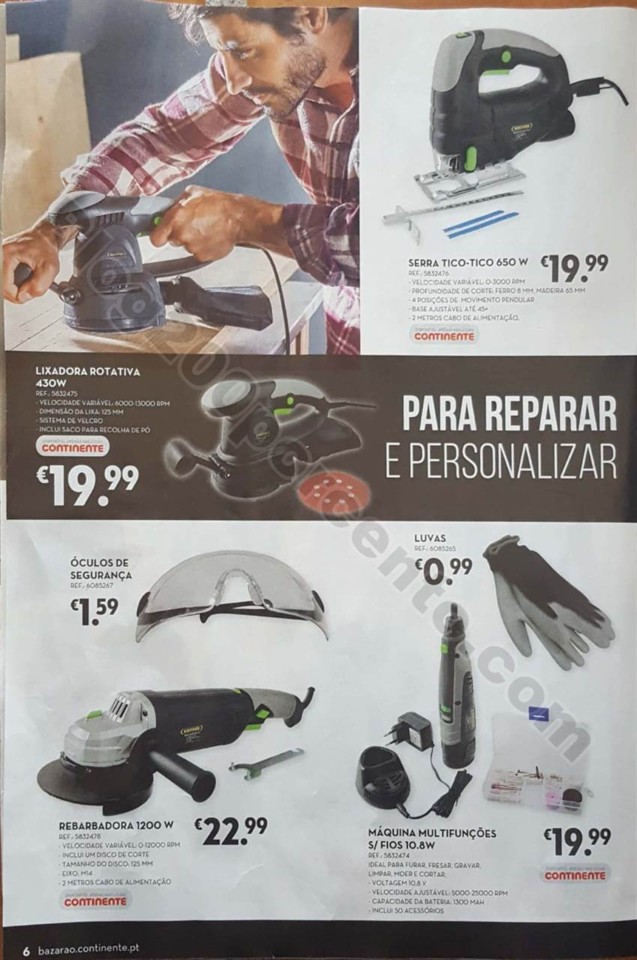 antevisão folheto Continente Bazarão 16a22jan