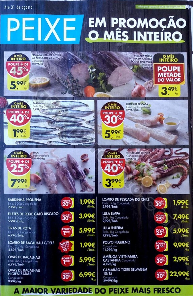 antevisão folheto promoções Pingo Doce Frescos 1a31ago
