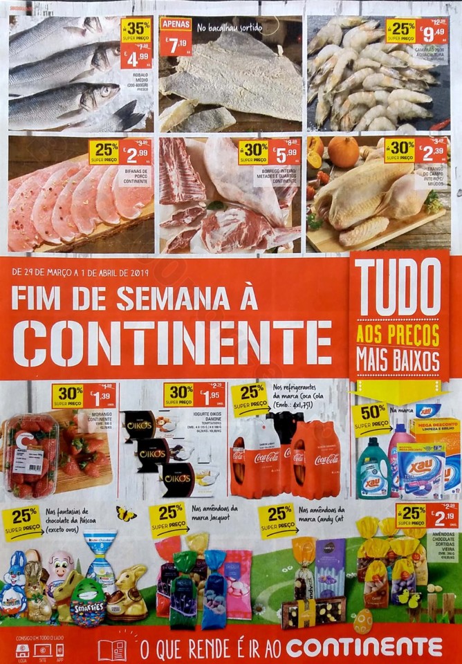 Antevisão Folheto Continente Fim Semana 29mar-1abr