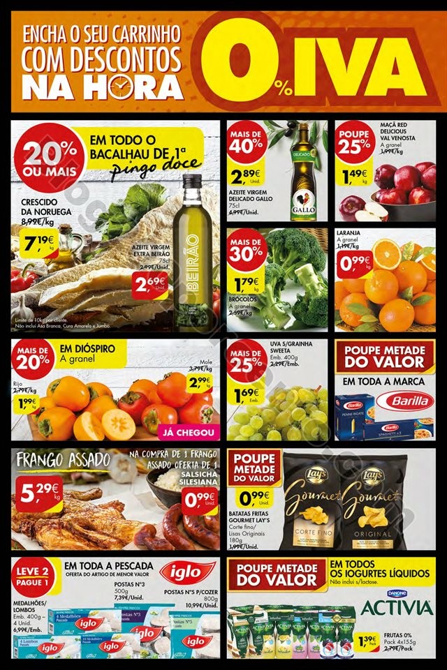 Antevisão Folheto Pingo Doce Fim Semana 19a22 out