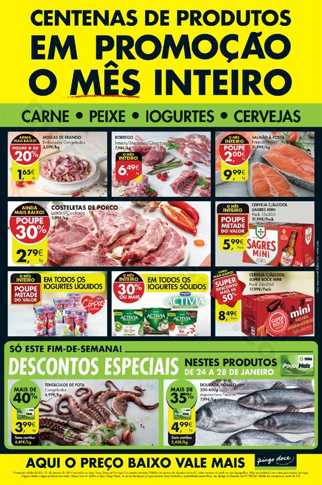 Antevisão Folheto Pingo Doce Fim Semana 24a28 jan