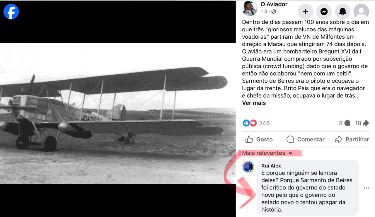 «Dentro de dias passam 100 anos [do ‘raid’ aéreo Lisboa-Macau], in «O Aviador», Livro das Fuças, 4/IV/24.