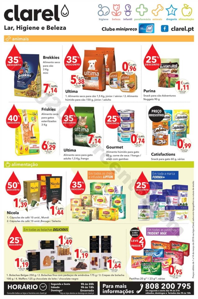 antevisão folheto promoções Clarel 1a14mar